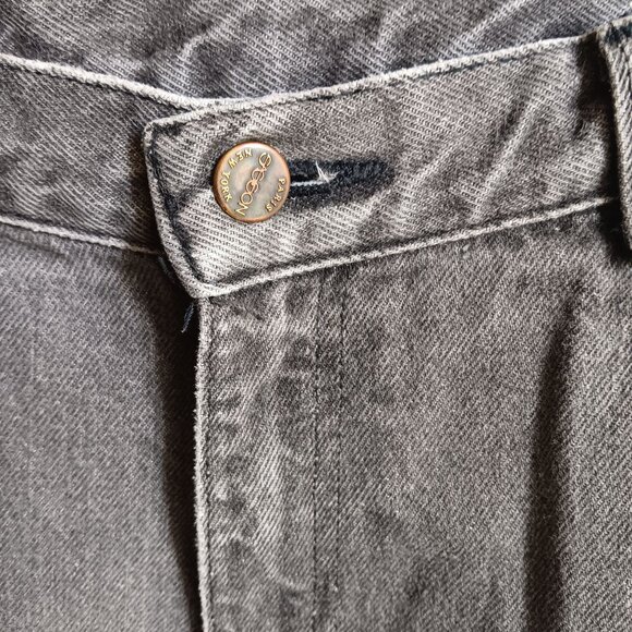 33x31 Vintage Sasson Men's Jeans Skater Gray Faded Jeans Designer Pockets 1980's - Picture 3 of 8